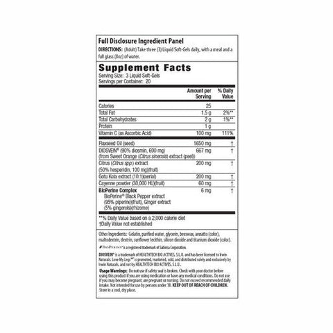 Irwin Naturals, Love My Legs Vein + Circulation, 60 Softgels Irwin Naturals
