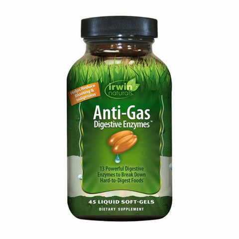 Irwin Naturals, Anti-Gas Digestive Enzymes, 45 Softgels Irwin Naturals