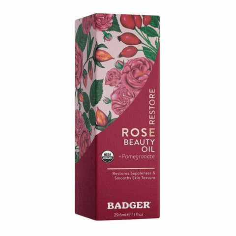 Badger Balm, Rose Face Oil, 28 Grams Badger Balm