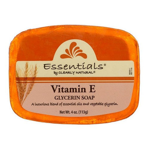 Clearly Natural, Essentials Glycerin Bar Soap Vitamin E, 4 Oz Clearly Natural