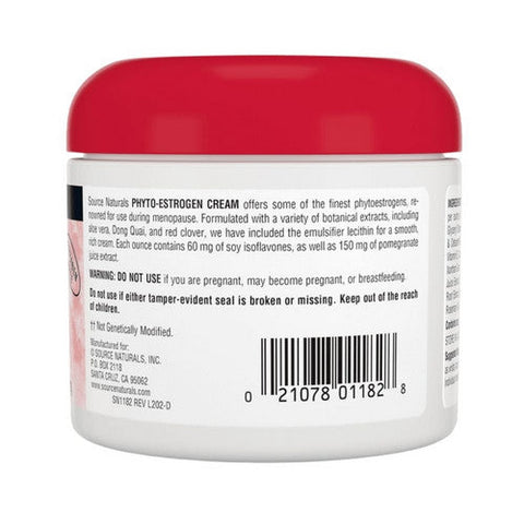 Source Naturals, Phyto-Estrogen Cream, Cream 4 Oz Source Naturals