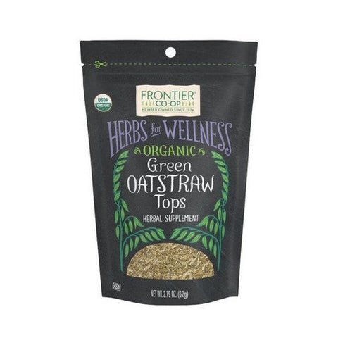 Frontier Coop, Organic Green Oatstraw Tops, 2.19 Oz Frontier Coop