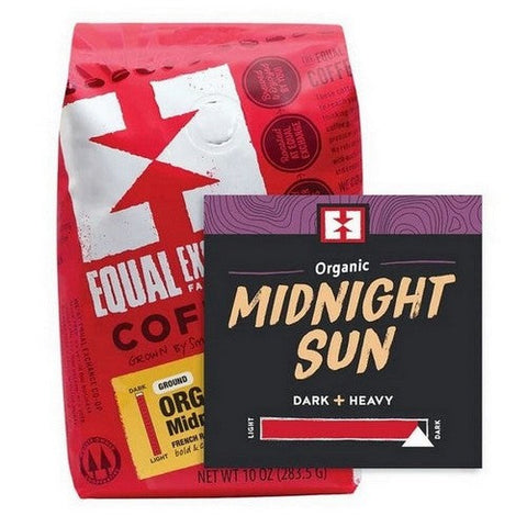 Equal Exchange, Organic Coffee Midnight Sun Blend Ground Coffee, 10 Oz Equal Exchange