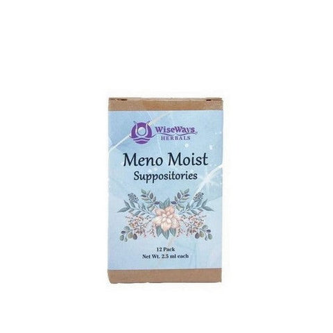 Wise Ways Herbals, Meno Moist Suppositories, 12 Count Wise Ways Herbals