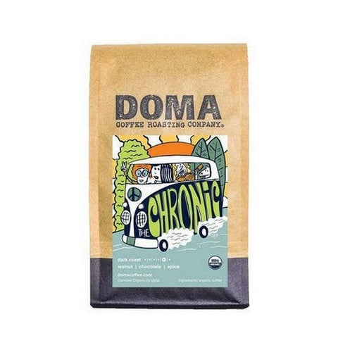 DOMA Coffee Roasting Company, Organic The Chronic Blend Whole Bean Coffee, 12 Oz DOMA Coffee Roasting Company