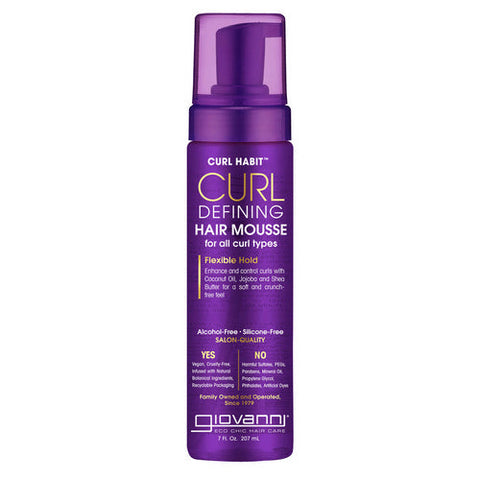 Giovanni Cosmetics, Curl Habit Curl Defining Hair Mousse, 7 Oz Giovanni Cosmetics