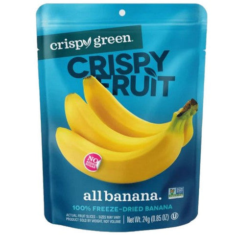 Crispy Green, All Banana Freeze Dried Fruit, 0.85 Oz Crispy Green