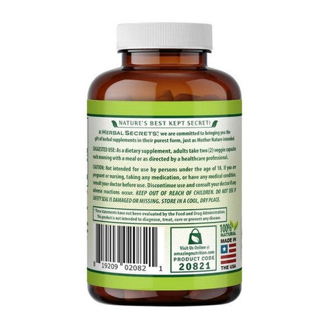 Amazing Nutrition, Herbal Secrets Moringa 4:1 Extract, 1000 Mg, 120 Veg Caps Amazing Nutrition