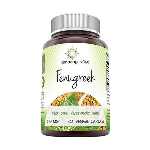 Amazing Nutrition, Amazing India Fenugreek, 610 mg, 180 VegCaps Amazing Nutrition