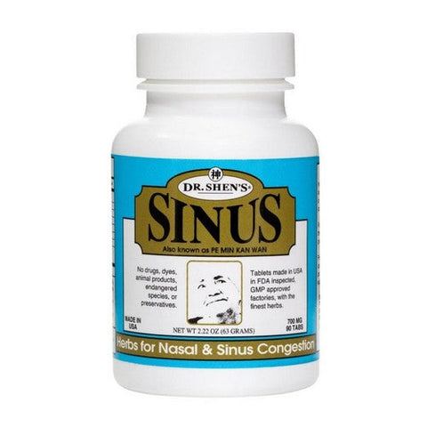 Dr. Shen's, Pe Min Kan Wan Sinus Nasal Decongestion, 700 MG, 90 TABS Dr. Shen's