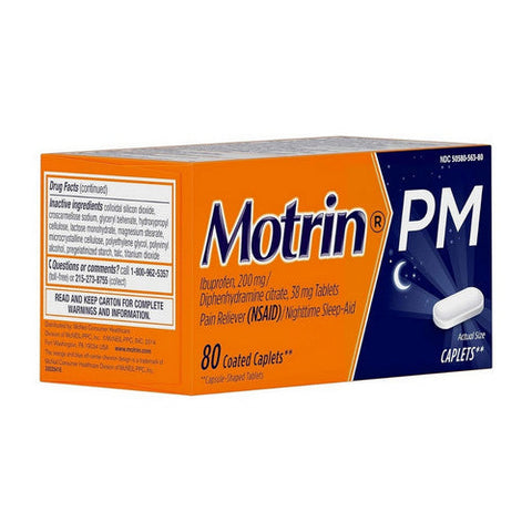 Mortin, Pm Ibuprofen Nighttime Sleep Aid, 80 Caps Mortin
