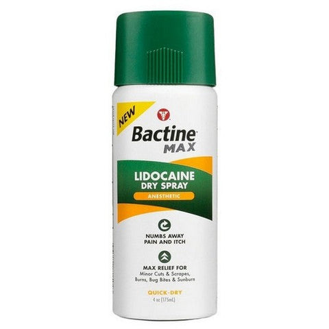 Bactine, Lidocaine Dry Spray Anesthetic, 4 Oz Bactine