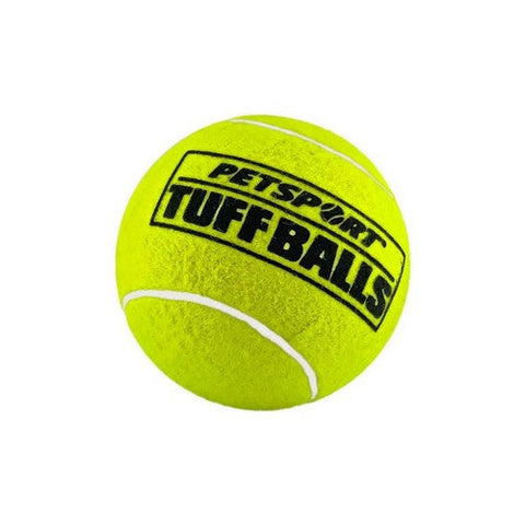 Tuff Ball Dog toy Yellow 1.8 Inches (Case Of 12) by Petsport USA