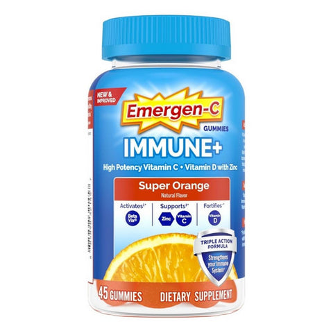 Immune Plus Gummies Super Orange 45 Count by Emergen-C