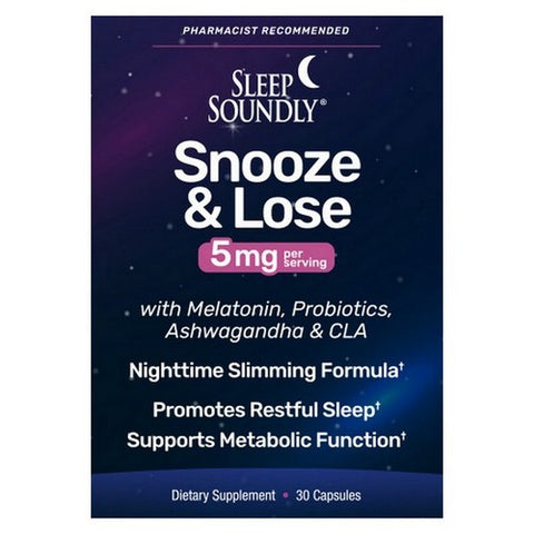 Sleep Soundly, Sleep Soundly Snooze & Lose, 5 Mg, 30 Capsules Sleep Soundly