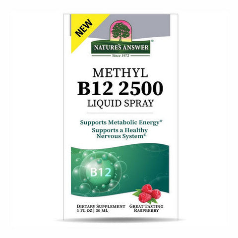 Nature's Answer, Methyl B12 2500 Liquid Spray Raspberry, 1 Oz Nature's Answer