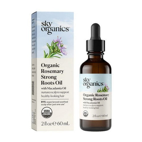 Sky Organics, Organic Rosemary Strong Roots Oil With Macadamia Oil, 2 Oz Sky Organics