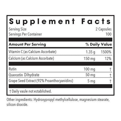 Nutricology/ Allergy Research Group, Esterol Ester-C Calcium Ascorbate With Bioflavonoids, 200 Veg Caps Nutricology/ Allergy Research Group