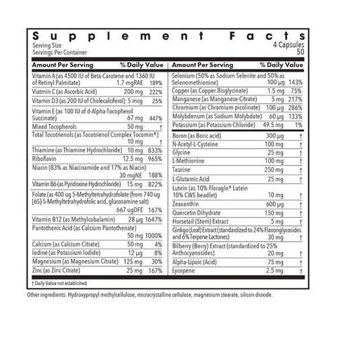 Nutricology/ Allergy Research Group, Ocudyne II Multivitamin For Eye Health, 200 Veg Caps