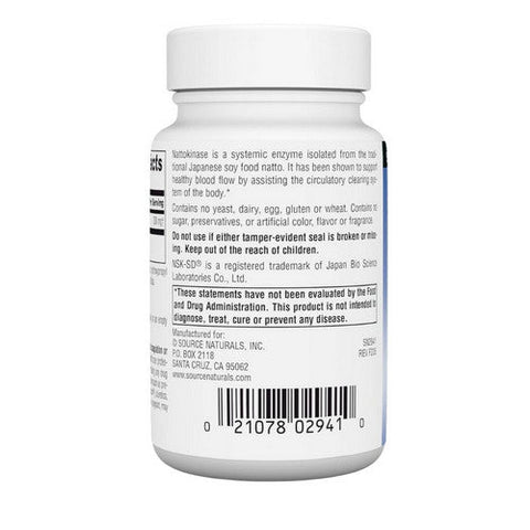 Source Naturals, Nattokinase NSK-SD, 200 mg, 60 Caps Source Naturals