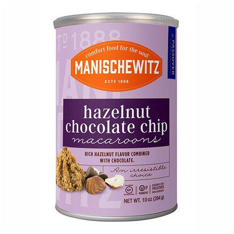 Manischewitz, Hazelnut Chocolate Chip Macaroons, 10 Oz (Case Of 12) Manischewitz