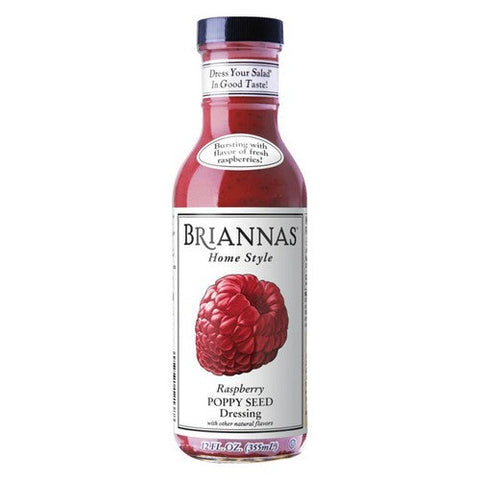 Briannas, Raspberry Poppy Seed Dressing, 12 Oz (Case Of 6) Briannas