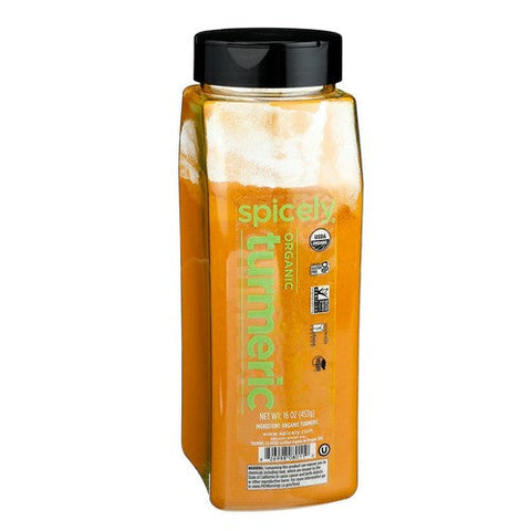 Spicely Organics, Organic Turmeric, 16 Oz (Case Of 2) Spicely Organics