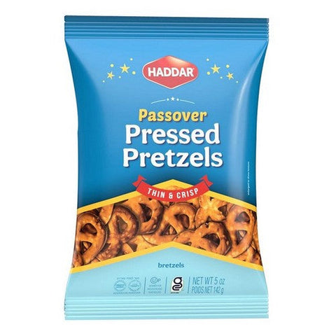 Haddar, Pressed Pretzels Gluten Free, 5 Oz (Case Of 12) Haddar