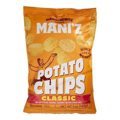 Manischewitz, Original Potato Chips, 5 Oz (Case Of 12) Manischewitz