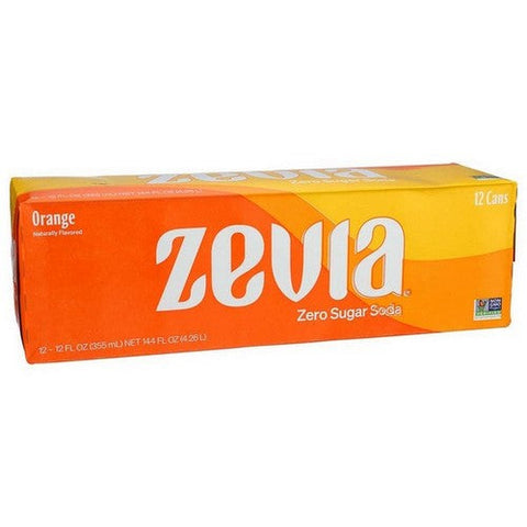 Zevia, Orange Soda Zero Calorie, 144 Oz (Case Of 2) Zevia