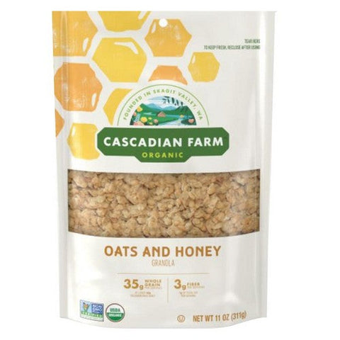 Cascadian Farm, Organic Oats and Honey Granola, 11 Oz (Case Of 4) Cascadian Farm