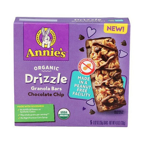 Annie's Homegrown, Organic Drizzle Granola Bars, 4.6 Oz (Case Of 12) Annie's Homegrown