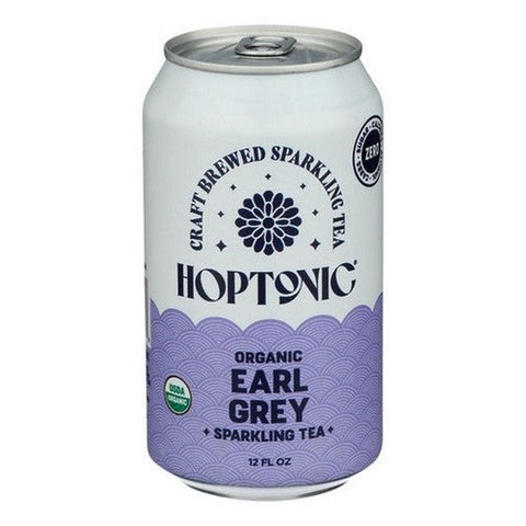 Hoptonic, Earl Grey Sparkling Black Tea, 12 Oz(Case of 12) Hoptonic