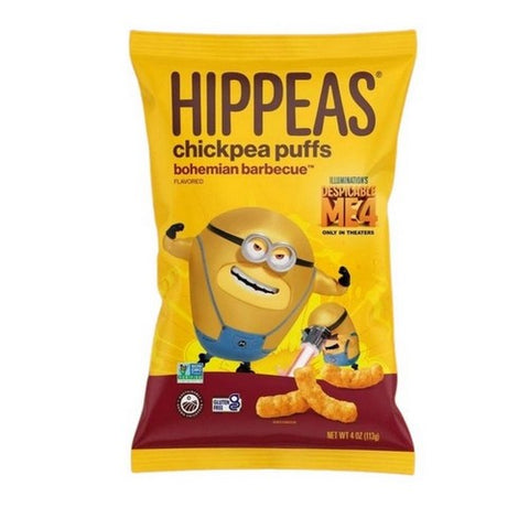 Hippeas, Bohemian Barbecue Chickpea Puffs, 4 Oz(Case Of 12) Hippeas