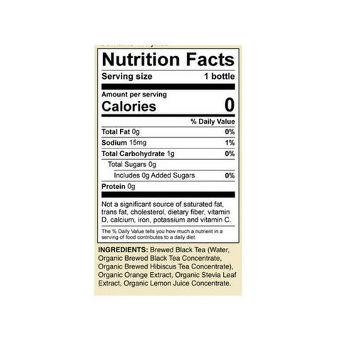 Saint James Brands Llc, Organic Black Tea Blood Orange And Hibiscus, 16.9 Oz (Case Of 12)