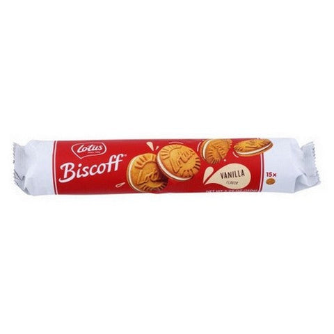 Biscoff, Sandwich Cookies Vanilla Cream, 5.29 Oz(Case Of 9) Biscoff
