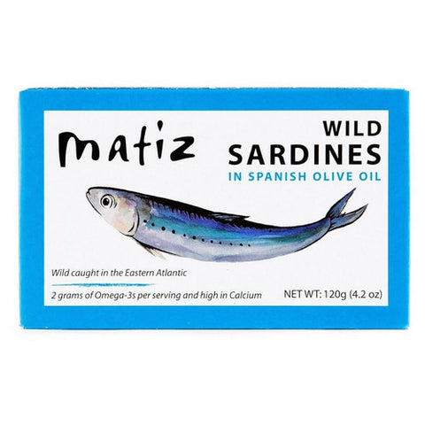 Wild Sardines in Spanish Olive Oil 4.2 Oz(Case Of 12) by Matiz