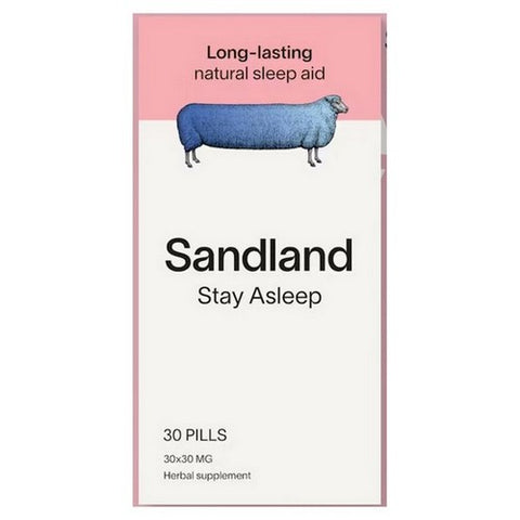 Stay Asleep Herbal Supplement With Melatonin 30 Tablets by Sandland