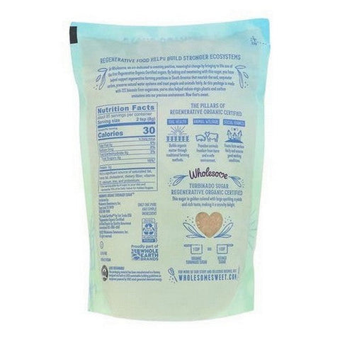 Wholesome Sweeteners, Organic Regenerative Turbinado Sugar, 24 Oz
