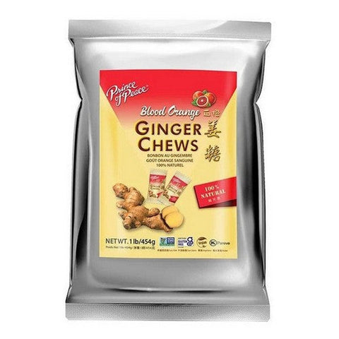 Prince Of Peace, Blood Orange Ginger Chews, 1 Lb Prince Of Peace