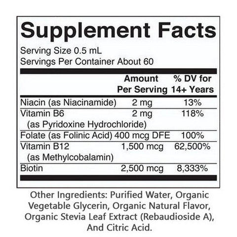 MaryRuth's, Organic Tart Cherry Vegan Vitamin B-Complex Liquid Drops, 1 Oz MaryRuth's