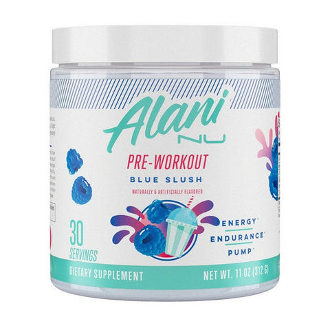 Pre Workout Blue Slush 10.2 Oz by Alani Nu