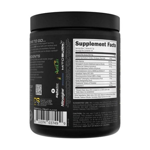 Bucked Up, LFG Pre-Workout Burn Tropical, 10.5 Oz Bucked Up