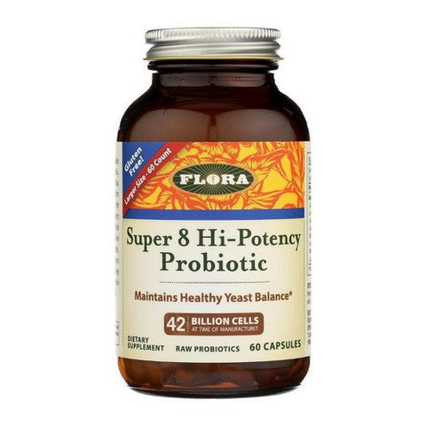 Flora, Udo'S Choice Super 8 Hi-Potency Probiotic, 42 Billion Cells, 60 Capsules Flora
