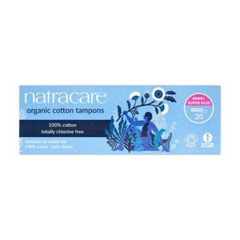 Natracare, Organic Cotton Tampons Super Plus Without Applicator, 20 Count Natracare