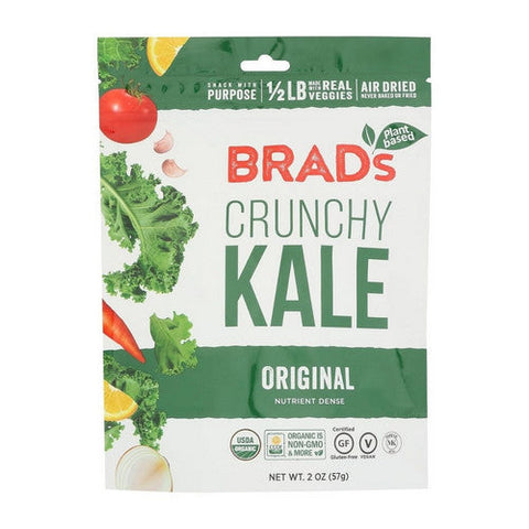 Brads Plant Based, Kale Chips Original, 2 Oz (Case Of 12) Brads Plant Based