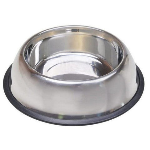 Van Ness Plastics, Stainless Steel No-Tip Dish Silver, 16 Oz Van Ness Plastics