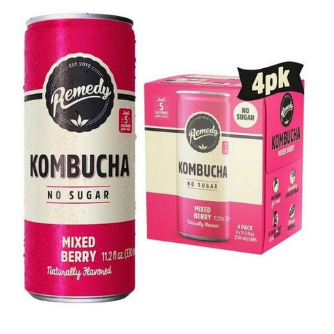 Remedy, Organic Mixed Berry Kombucha, 11.2 Oz Remedy