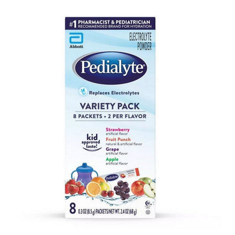 Pedialyte, Electrolyte Powder Packets Variety Pack, 2.4 Oz