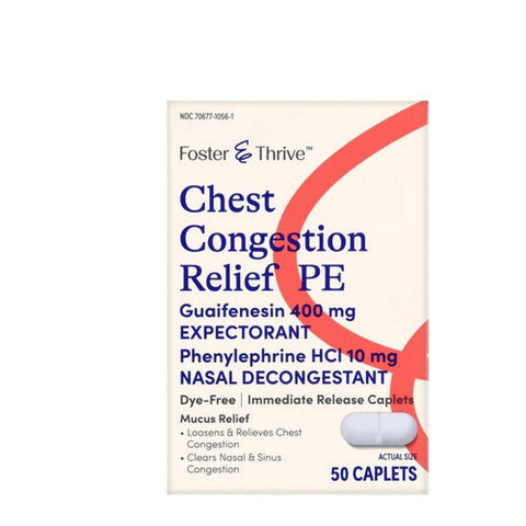 Foster And Thrive, Chest Congestion Relief Pe, 50 Caps Foster And Thrive